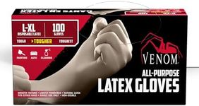 Medline Venom Powdered Latex Multi-Purpose Disposable Gloves, One-Size, 100 Count