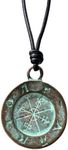 Greek Compass Men Necklace - Ancien