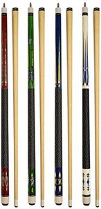 Set of 4 Pool Cues New 58" Billiard House Bar Pool Cue Sticks (SET15~18)