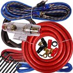 Complete 2000W Gravity 4 Gauge Amplifier Installation Wiring Kit Amp Pk3 4 Ga Red - for Installer and DIY Hobbyist - Perfect for Car/Truck/Motorcycle/Rv/ATV, 2000W / RED