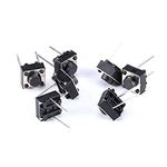 DAOKI 100Pcs Tact Button Switch 2 Pin DIP 6x6x5mm PCB Momentary Tactile Tact Push Button Switch