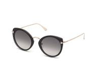 Tom Ford UV Protected Black Cat Eye Full rim Sunglasses for Women - FT0683 63 01B