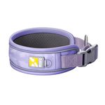 WOOFO Premium Dog Collar | Super Adjustable for All Breeds, Quick Release Buckle | Extra Soft and Widened Padding & Reflective Trim Design for Safety (Small, Violet)