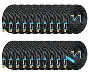 HDMI Cable 4K Ultra HD 12 Foot (20 Pack) Nylon Braided HDMI 2.0 Cable, High Speed 18Gbps 4K@60Hz HDR, 3D, 2160p, 1080p, HDCP 2.2, ARC, HDMI Cables for Monitors, HDTV