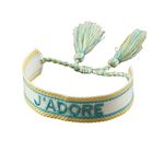 Durable ProcessedNepal Ethnic Luxury Fabric Bracelet J Adore Embroidery Letter Hand-Woven Tassels Wrap Bracelets for Women Men Friendship Gift