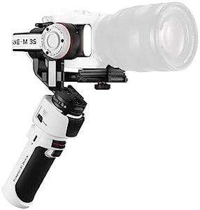 ZHIYUN Crane M 3S 3-Axis Handheld Gimbal Stabilizer for Mirrorless Camera Smartphone Action Cams, Phone Clip, All in One Design