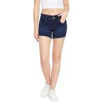 Nifty Women's Denim Slim Fit Shorts (1425, Basic:Blue, 34)