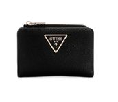 GUESS Women's Laurel Zip Around Card Case Wallet, Black, One Size