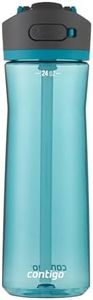 Contigo Ashland 2.0 Water Bottle with Straw and Leak-Proof Locking Lid, BPA-Free Plastic, Dishwasher Safe, Juniper, 24 oz (709 mL)
