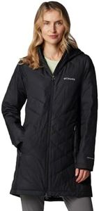 Columbia Women's Heavenly Long Hooded Jacket, Black, 2X