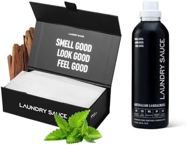 Laundry Sauce Bundle Set Luxury Scented Fabric Softener and Dryer Sheets Pack, Sophisticated Fragrances (Australian Sandalwood)