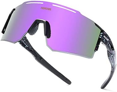 RINKUOLYO Sports Polarized Sunglasses for Men and Women, Youth Kids Baseball Softball Sunglasses for Cycling, Running