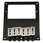 Musiclily Pro 54mm Humbucker Telecaster Bridge with 6 Stainless Steel Saddle for Tele Style Electric Guitar, Black