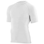 Augusta Sportswear Boys' Hyperform Compression Short Sleeve Shirt - White 2601A L