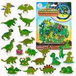 Bike Wheel Dinosaurs Spokes - 36 Kit - Cute Biking Accessories for Kids - Bicycle Spokes Decorations - Cool Cycling Gear Gift for Boys - Spoke Beads Attachments - Dinosaurs Easter Egg Stuffers