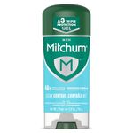 Mitchum Antiperspirant Deodorant Stick for Men, Triple Odor Defense Gel, 48 Hr Protection, Dermatologist Tested, Alcohol Free, Clean control, 96g