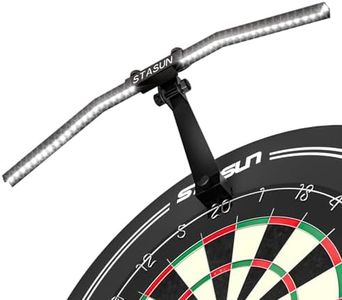 STASUN LED Dartboard Light, Foldable TOR120 Dartboard Lighting System for the Entire Board, Professional Dart Accessories with Adjustable Angle and Brightness, No Side Glare
