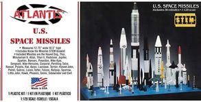 U.S. Missile Set 36 Missiles Included STEM 1/128 Scale Model kit