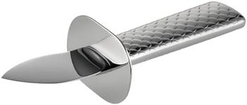 Alessi Colombina FM23/44 Fish Oyster Knife Steel AISI 420, 18/10 Stainless Steel Mirror Polished, Silver, 16 x 5.3 x 4.2 cm