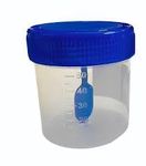 50ml Sterile Stool Sample Container with Spoon Lid - Individually Pouch Packed, Leak-Proof, Medical-Grade, Secure Seal, Ideal for Lab Testing & Collection (Pack of 100)