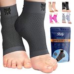 Plantar Fasciitis Socks for Women & Men - Best Foot & Ankle Compression Sleeve, Brace for Everyday Use - Provides Arch Support & Heel Pain Relief (Gray, Small)