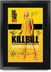 HWC Trading Kill Bill Vol. 1 The Cast Gifts Printed Poster Signed Autograph Picture for Movie Memorabilia Fans - A3 Framed