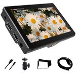 5” FHD On Camera Monitor HDMI2.0 Field Camera Monitor with Capture Card 4k HDMI 2.0 Input & USB Output, DSLR Camera Monitor with Touch Screen 3D-LUT HDR