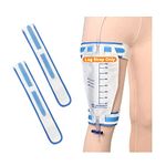 Catheter Leg Bag Holder Foley Catheter stabilization Device Cath Secure Urine Drainage Bag Support Fix Straps Urinary Band with Soft Elastic Fabric Inside Anti Slip (Pack of 2)