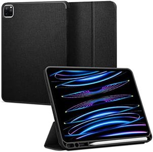 Spigen Urban Fit Coque Compatible avec iPad Pro 11 Pouces 3ème / 2ème / 1ère Génération (2021/2020 / 2018) avec Porte-Crayon - Noir