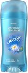 Secret Invisible Solid Antiperspirant and Deodorant, Waterlily Scent, 73 g