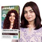 Paradyes Black Cherry Timeless Hair Tint, Permanent Crème Hair Colour for Natural-Looking Results, Complete Grey Coverage, Long-Lasting Formula Free from PPD, Ammonia, & Resorcinol, 3.6 Black Cherry