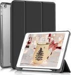 Boxome Tablet Case Cover for Apple iPad Air 10.5 inch (3rd Gen) [Auto Sleep/Wake Cover] [Pencil Holder] [Trifold Stand] [Frosted Back] - Black