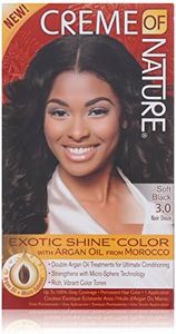 Creme of Nature Exotic Shine Color, Soft Black, 3.0 Fluid Ounce