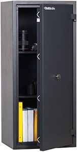 Chubbsafes S2 90 K pcshosaf0090xm11 Home Safe Key Lock Security Safe Fireproof/91 L, Dark Grey, RAL 7016