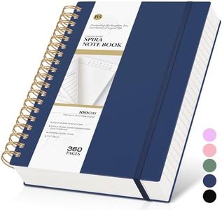 Spiral Notebook Journal, 360 Pages College Ruled Notebooks, Lined Thick Journals for Women Men,B5 Big Spiral Notebooks with 100GSM Paper, Spiral Bound Journal for Writing Work School Blue 7.6"×10"