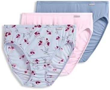 Jockey Ropa interior para mujer: ropa interior súper suave de corte francés, paquete de ropa interior para mujer, paquete de 3, Dreamy Blue Floral Musings/Pink Pearl/Shower, 7