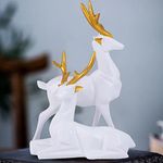 zart Deer Home Decor showpiece (White)