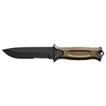 Brown Serrated Edge Knife Tactical 