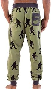 Lazy One Men's Jogger Sweatpants, Cozy, Warm, Pockets, Bigfoot Mens Jogger, Large