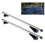 UKB4C Locking Car Roof Rack/Cross Bars for Low Profile Flush Rails (135cm)