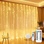 Minetom Curtain Lights, 300 LED Dim