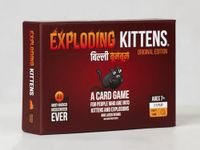 Exploding Kittens aka Billi Boom Boom | Officially Licensed | Original Edition - Hilarious Game for Family Game Night - Funny Card Games for Ages 7 and Up - 56 Cards - 2-5 Players - 15 Minutes of Play