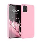 kwmobile Case Compatible with Apple iPhone 11 Case - TPU Silicone Phone Cover with Soft Finish - Light Pink