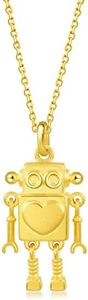 CHOW SANG SANG 999 24K Solid Gold Love Robot Pendant for Women 90514P | Not Include the Necklace