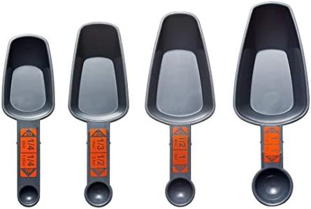 COMTIM Dog Food Scoop - Dog Food Measuring Cup Pet Food Scoop for Dog Cat, (Dog food Scoop Set Includes 1 Cup, 1/2 Cup, 1/3 Cup, 1/4 Cup)