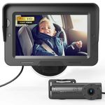 GROWNSY Upgraded Baby Car Camera, HD Display Baby Monitor with Clear Night Vision, Baby Car Seat Mirror Camera Rear Facing with Wide View Angle to Observe Baby's Every Move