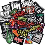 30PCS Heavy Meta Band Patches Iron on Rock Music Badges Hippie Punk Stickers for Clothes (C)