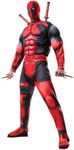 Rubie's 810109XL000 Deluxe MARVEL- DEADPOOL Heroes Adult Fancy Dress, Cartoon, Red, XL