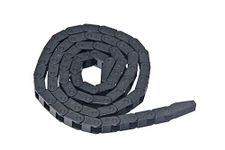 1m Black Plastic Drag Chain Cable Carrier for CNC Router Mill (7mm x 7mm)