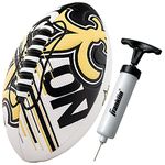 Franklin Sports NFL New Orleans Saints Football - Youth Mini Football - 8.5" Football- SPACELACE Easy Grip Texture- Perfect for Kids !